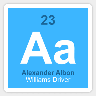 Alexander Albon Driver Element Sticker